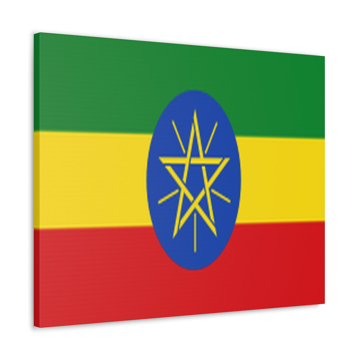 Ethiopia Country Flag Canvas Vibrant Wall Art Unframed Home Decor-Express Your Love Gifts