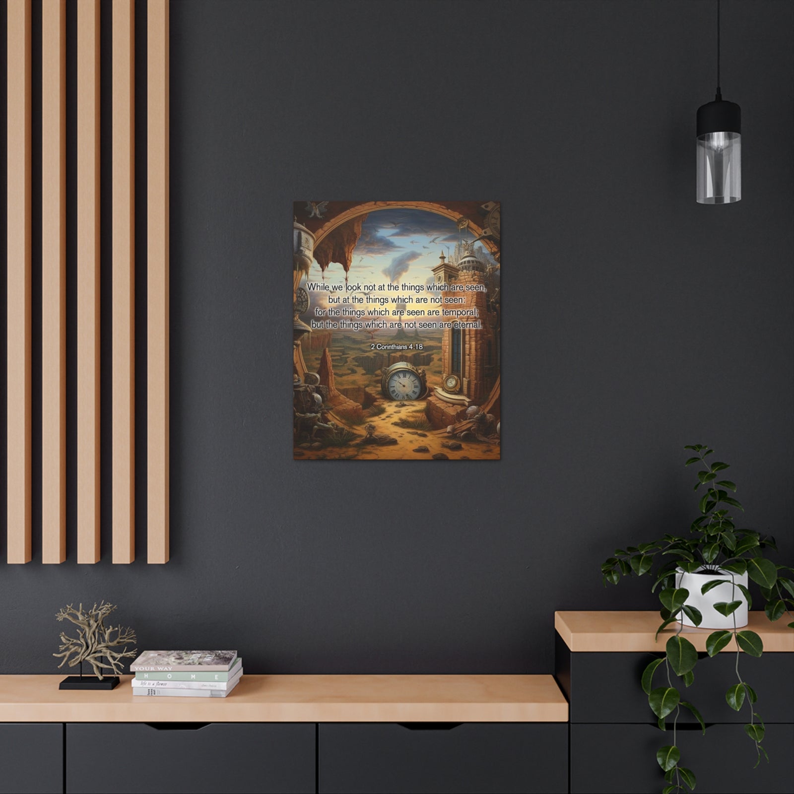 Scripture Walls Temporal 2 Corinthians 4:18 Christian Wall Art Print Ready to Hang Unframed-Express Your Love Gifts