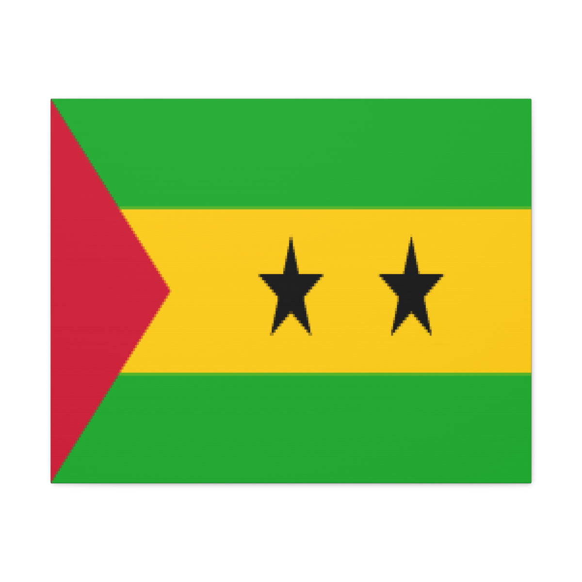 Sao Tome and Principe Country Flag Canvas Vibrant Wall Art Unframed Home Decor-Express Your Love Gifts