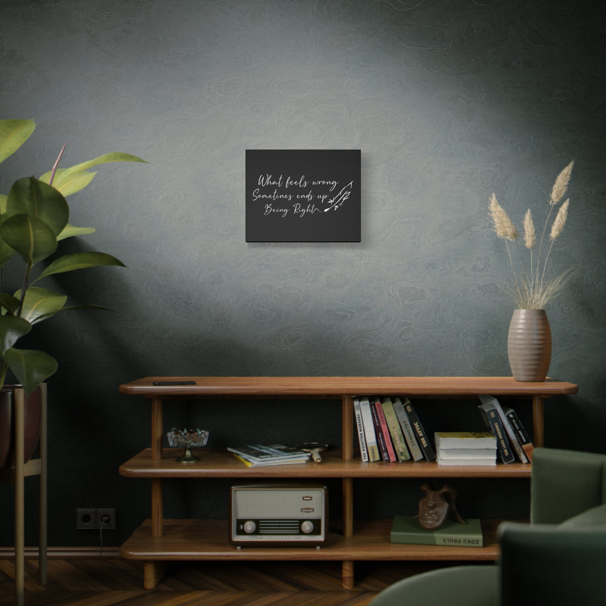 Inspirational Quote Canvas Being Right Wall Art Motivational Motto Inspiring Prints Artwork Decor Ready to Hang-Express Your Love Gifts