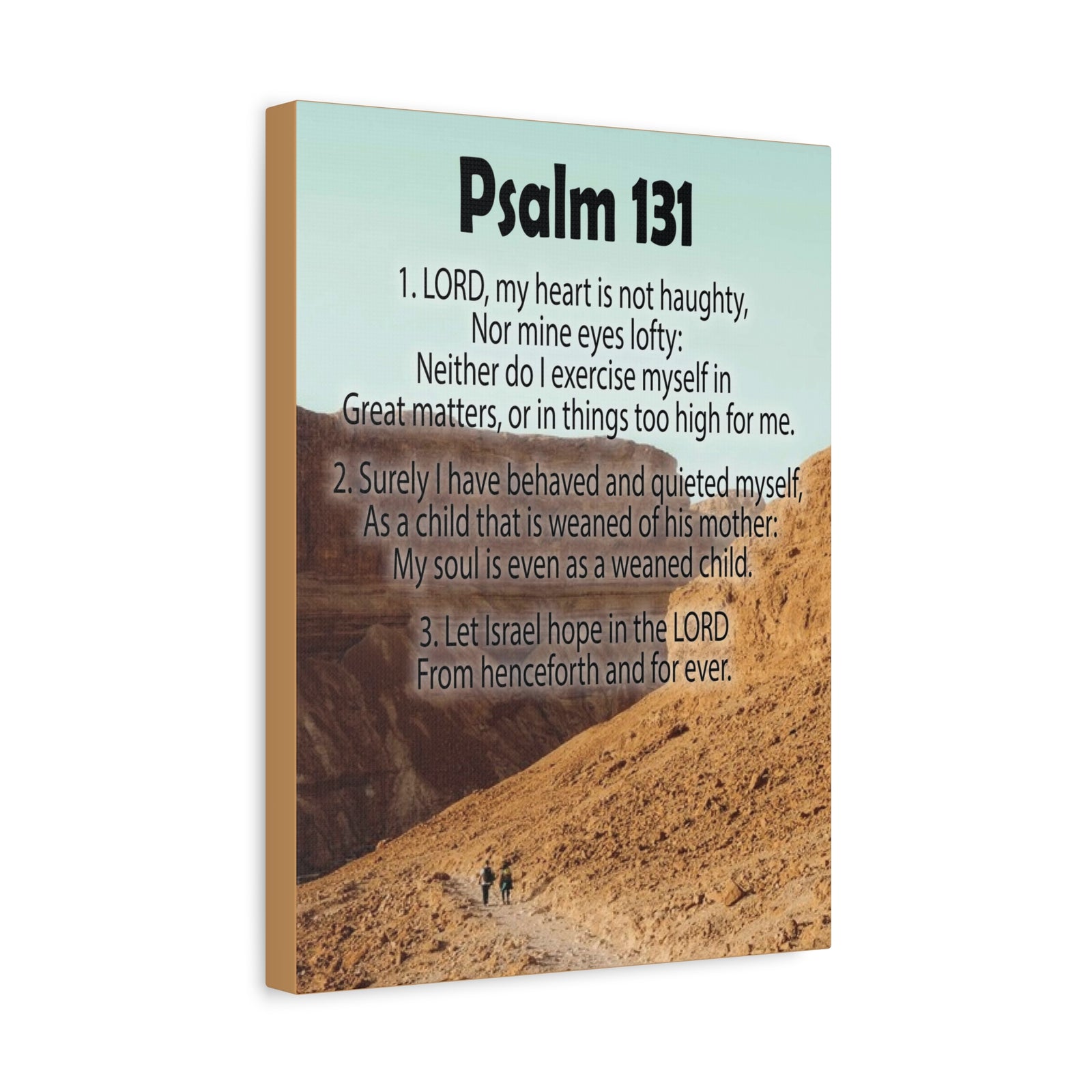Scripture Walls Heart Not Haughty Psalm 131:1 Christian Wall Art Bible Verse Print Ready to Hang-Express Your Love Gifts