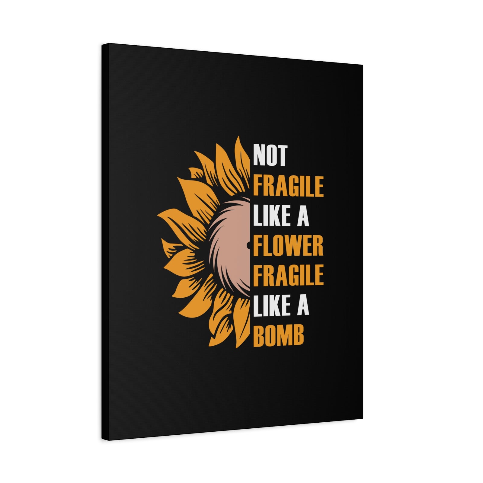 Inspirational Quote Canvas Flower Wall Art Motivational Motto Inspiring Prints Artwork Decor Ready to Hang-Express Your Love Gifts