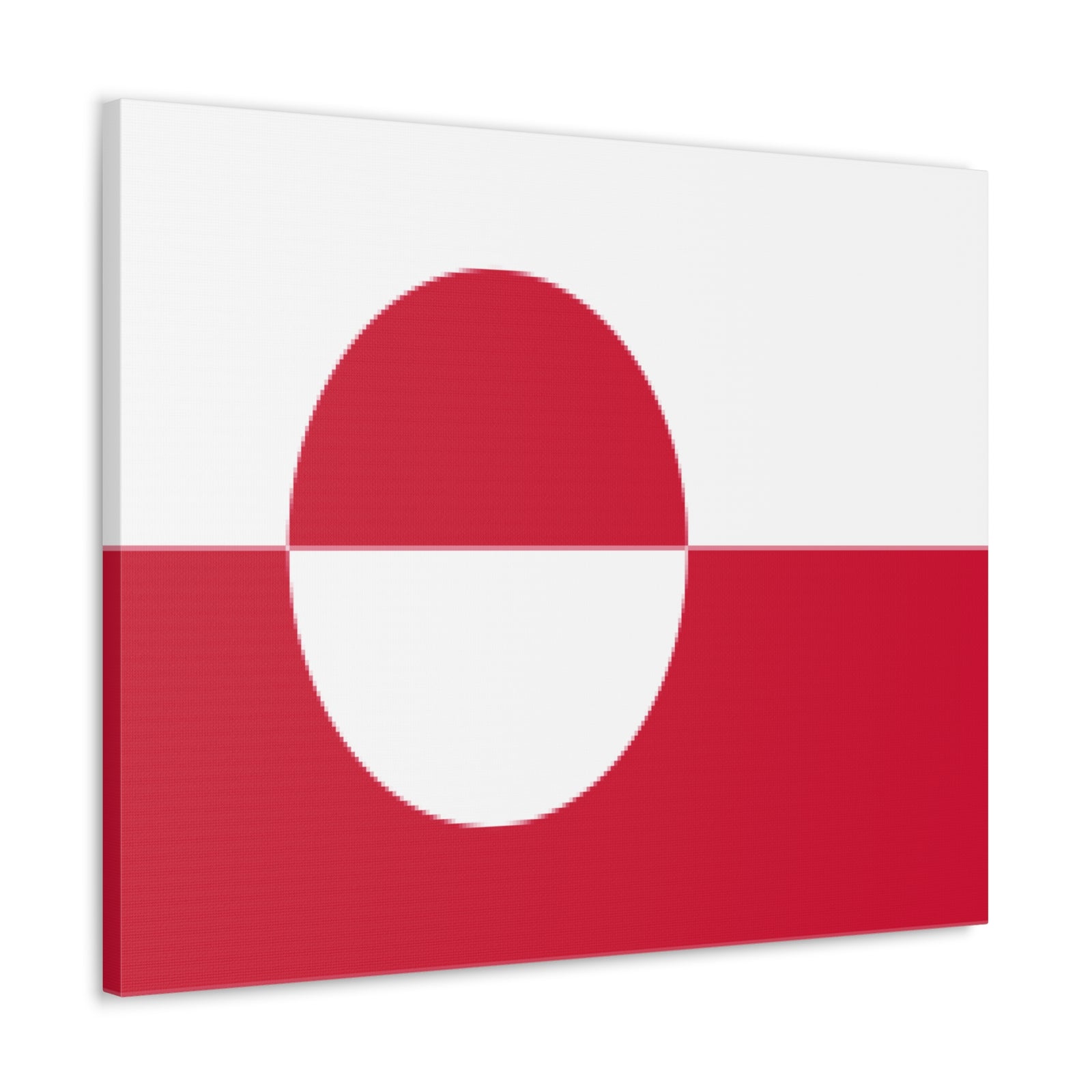 Greenland Country Flag Canvas Vibrant Wall Art Unframed Home Decor-Express Your Love Gifts
