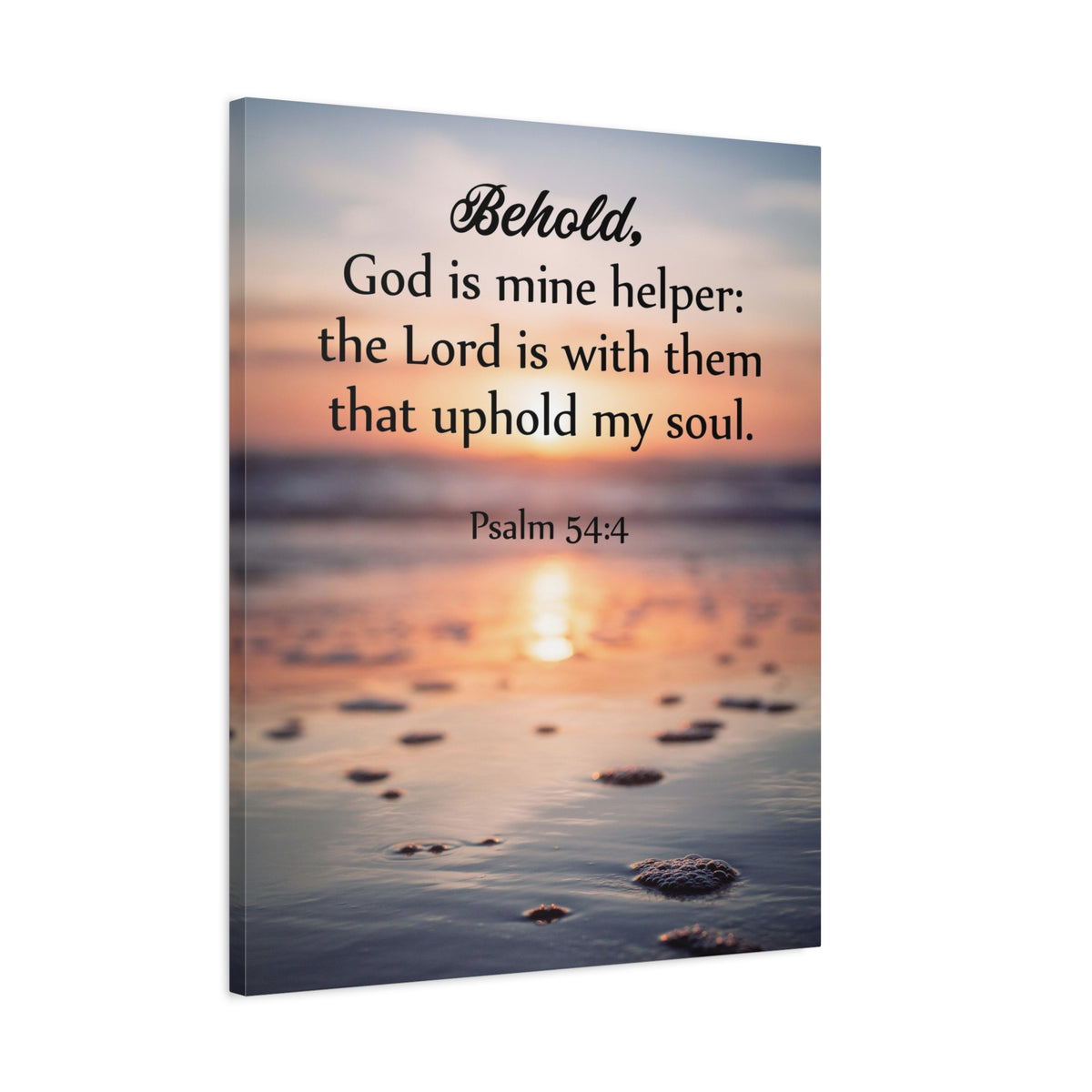 Scripture Canvas Uphold My Soul Psalm 54:4 Christian Wall Art Bible Verse Print Ready to Hang-Express Your Love Gifts