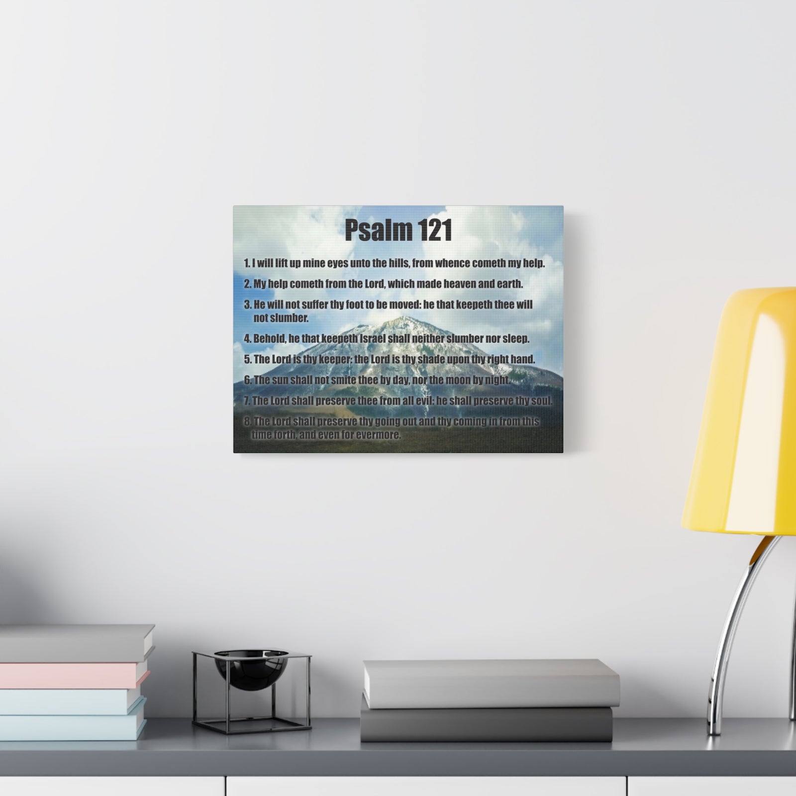 Scripture Walls God Watches Over You Psalm 121:7 Christian Wall Art Print Ready to Hang-Express Your Love Gifts