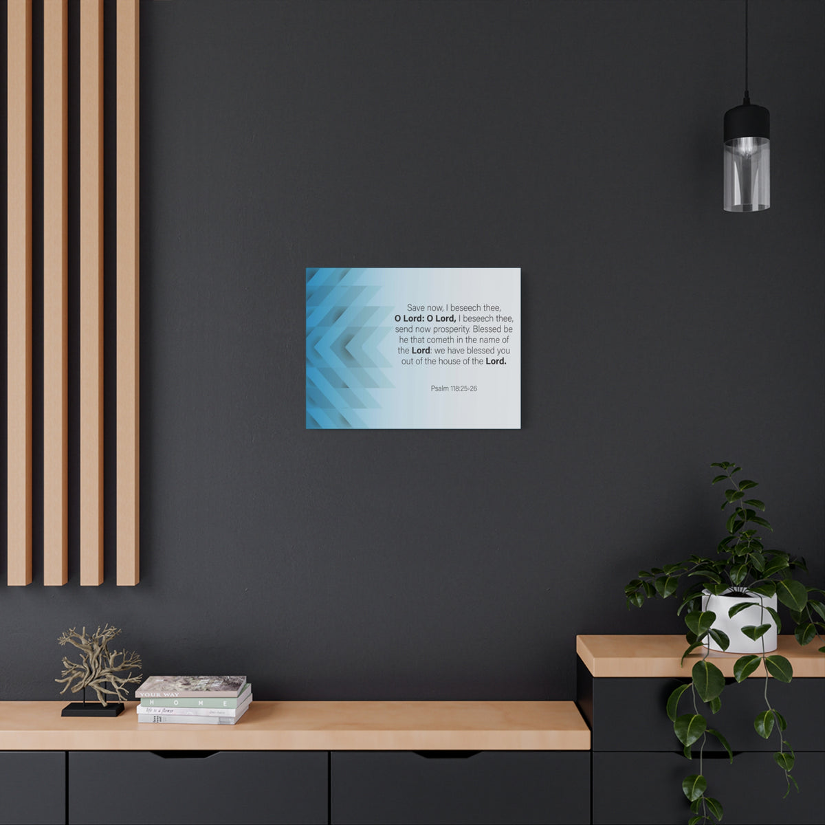 Bible Verse Canvas Save Now Psalm 118:25-26 Wall Art Christian Home Decor-Express Your Love Gifts