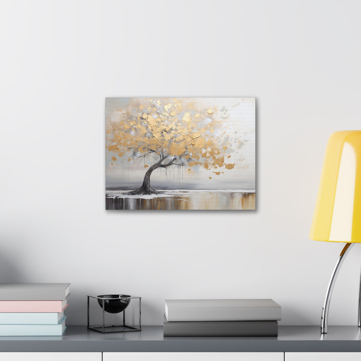 Abstract Oil Painting Forest Tree Contemporary Art Canvas Wall Art for Home Decor Ready-to-Hang-Express Your Love Gifts