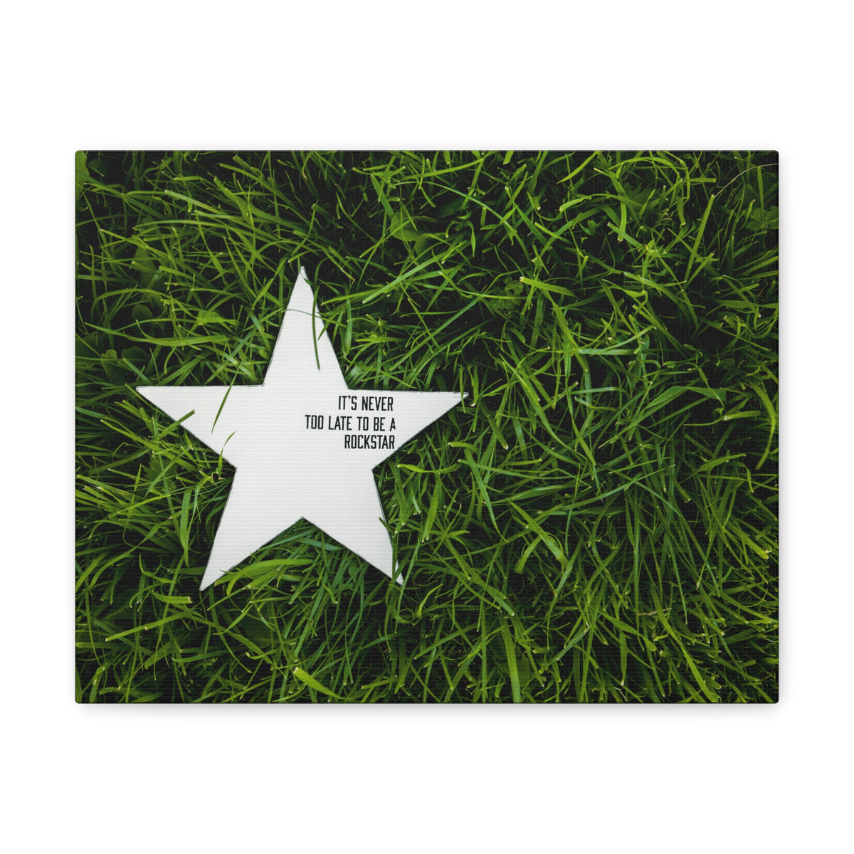 Inspirational Quote Canvas It's Never Too Late Motivational Print Ready to Hang Artwork-Express Your Love Gifts