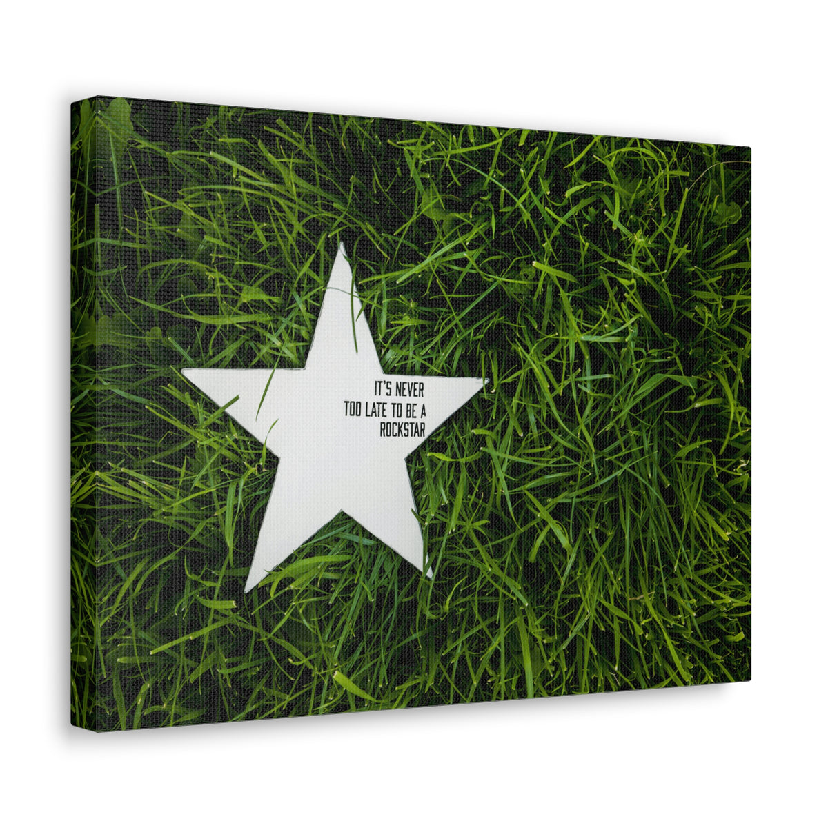 Inspirational Quote Canvas It's Never Too Late Motivational Print Ready to Hang Artwork-Express Your Love Gifts
