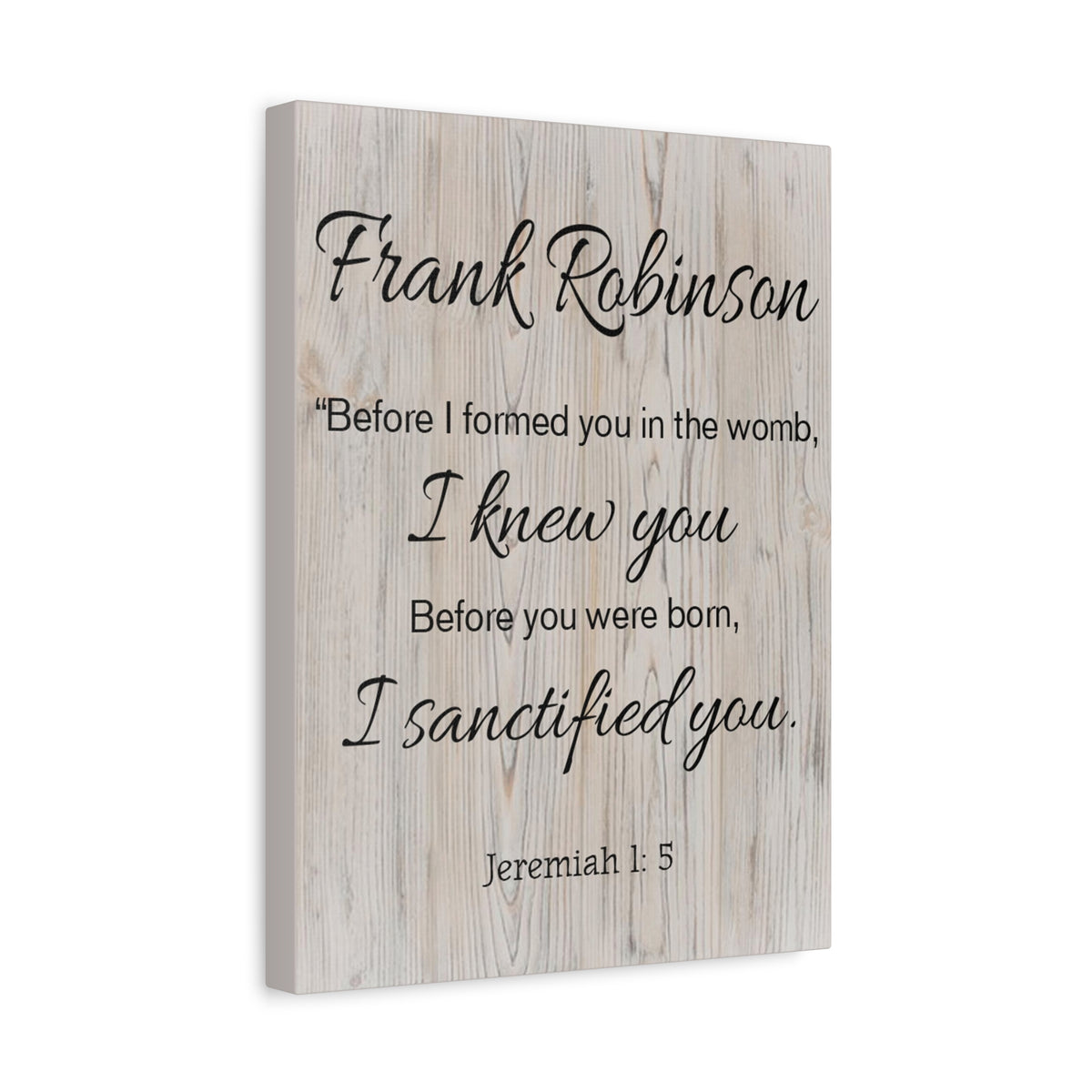 Scripture Walls Personalized I Sanctified You Jeremiah 1:5 Bible Chapter Canvas Christian Wall Art Ready to Hang-Express Your Love Gifts