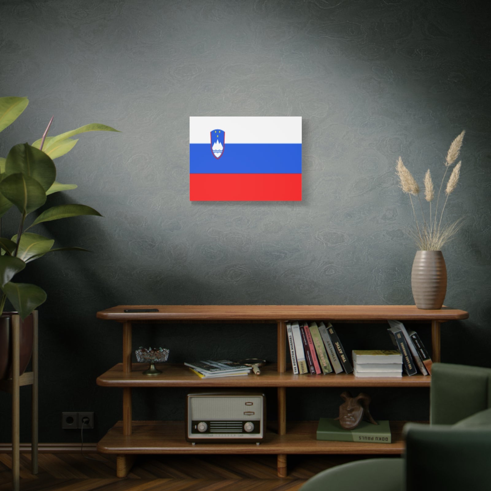 Slovenia Country Flag Canvas Vibrant Wall Art Unframed Home Decor-Express Your Love Gifts