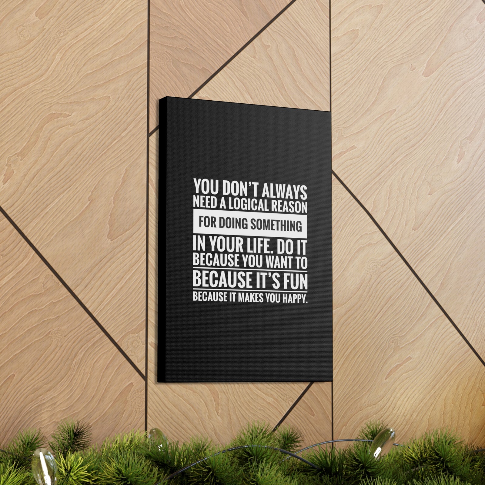 Inspirational Wall Art It Makes You Happy Motivation Wall Decor for Home Office Gym Inspiring Success Quote Print Ready to Hang-Express Your Love Gifts