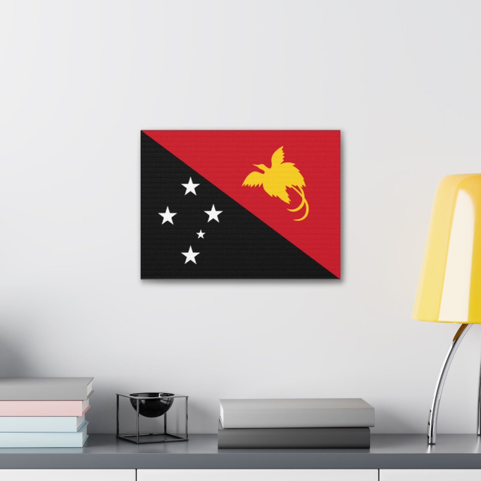Papua New Guinea Country Flag Canvas Vibrant Wall Art Unframed Home Decor-Express Your Love Gifts