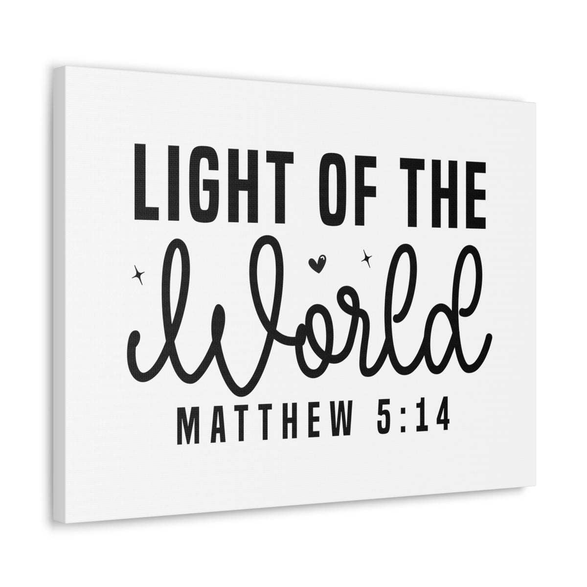 Scripture Walls Matthew 5:14 Light of the World Bible Verse Canvas Christian Wall Art Ready to Hang Unframed-Express Your Love Gifts