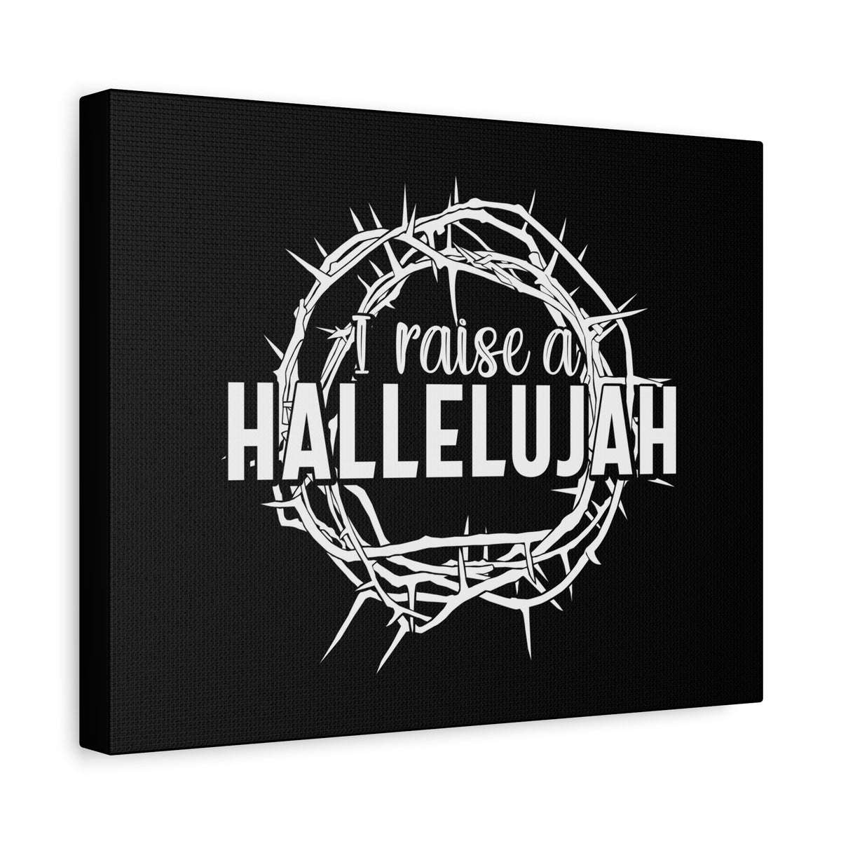 Scripture Canvas I Raise A Hallelujah Psalms 135:3 Christian Wall Art Bible Verse Print Ready to Hang-Express Your Love Gifts