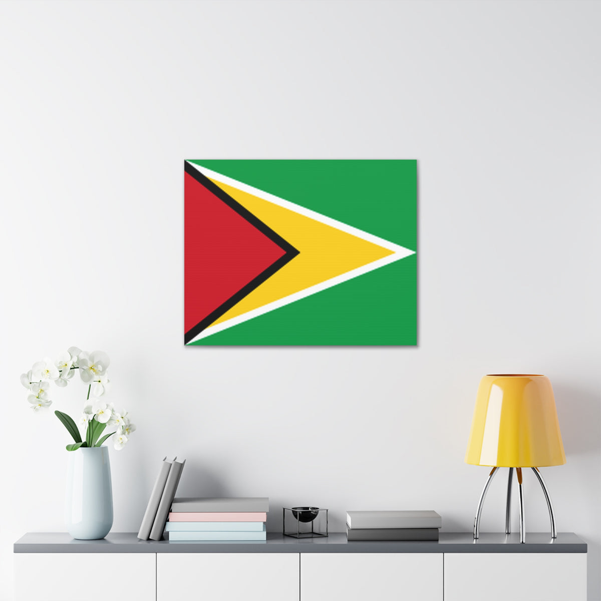 Guyana Country Flag Canvas Vibrant Wall Art Unframed Home Decor-Express Your Love Gifts