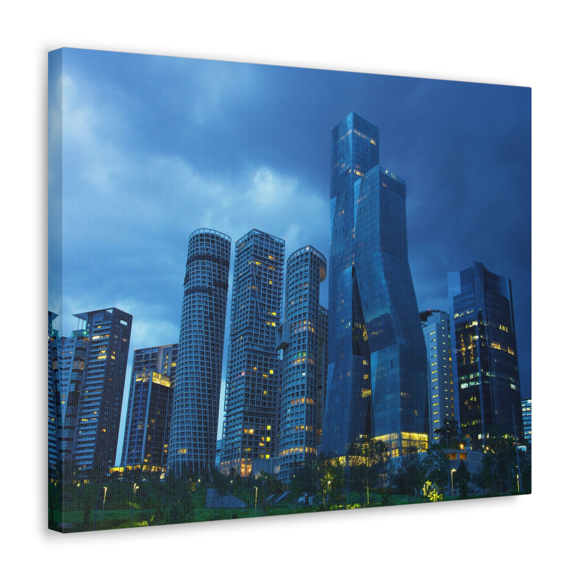 Mexico City Night Skyline Canvas Artwork High-Quality Breathtaking Stunning Cityscape for Home Decor Ready to Hang-Express Your Love Gifts