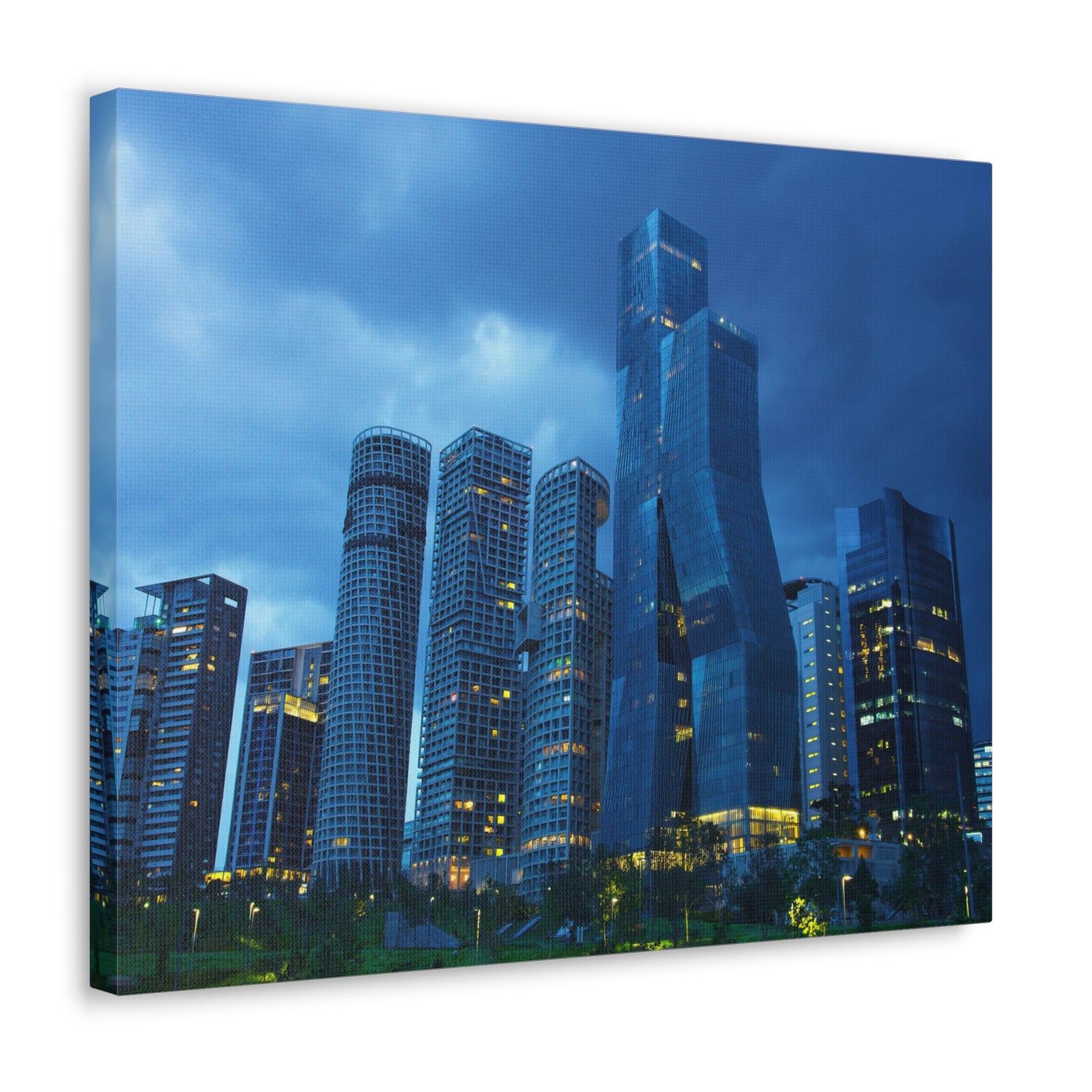 Mexico City Night Skyline Canvas Artwork High-Quality Breathtaking Stunning Cityscape for Home Decor Ready to Hang-Express Your Love Gifts