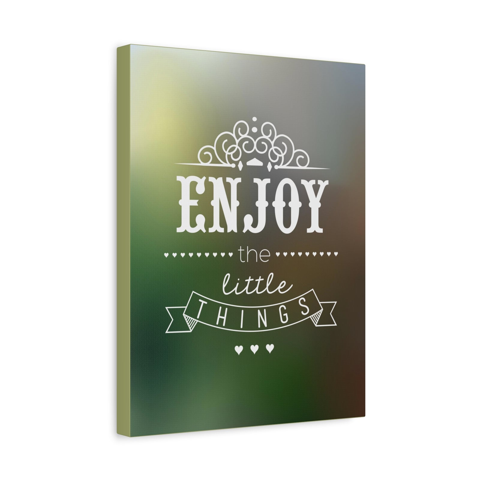Inspirational Wall Art Enjoy The Little Things Motivation Wall Decor for Home Office Gym Inspiring Success Quote Print Ready to Hang-Express Your Love Gifts