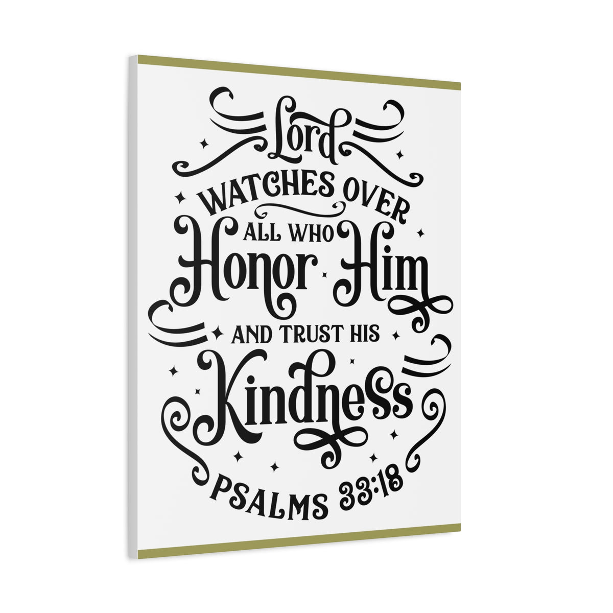 Scripture Walls Lord Watches Over All Who Honor Him Psalms 33:18 Bible Verse Canvas Christian Wall Art Ready To Hang-Express Your Love Gifts