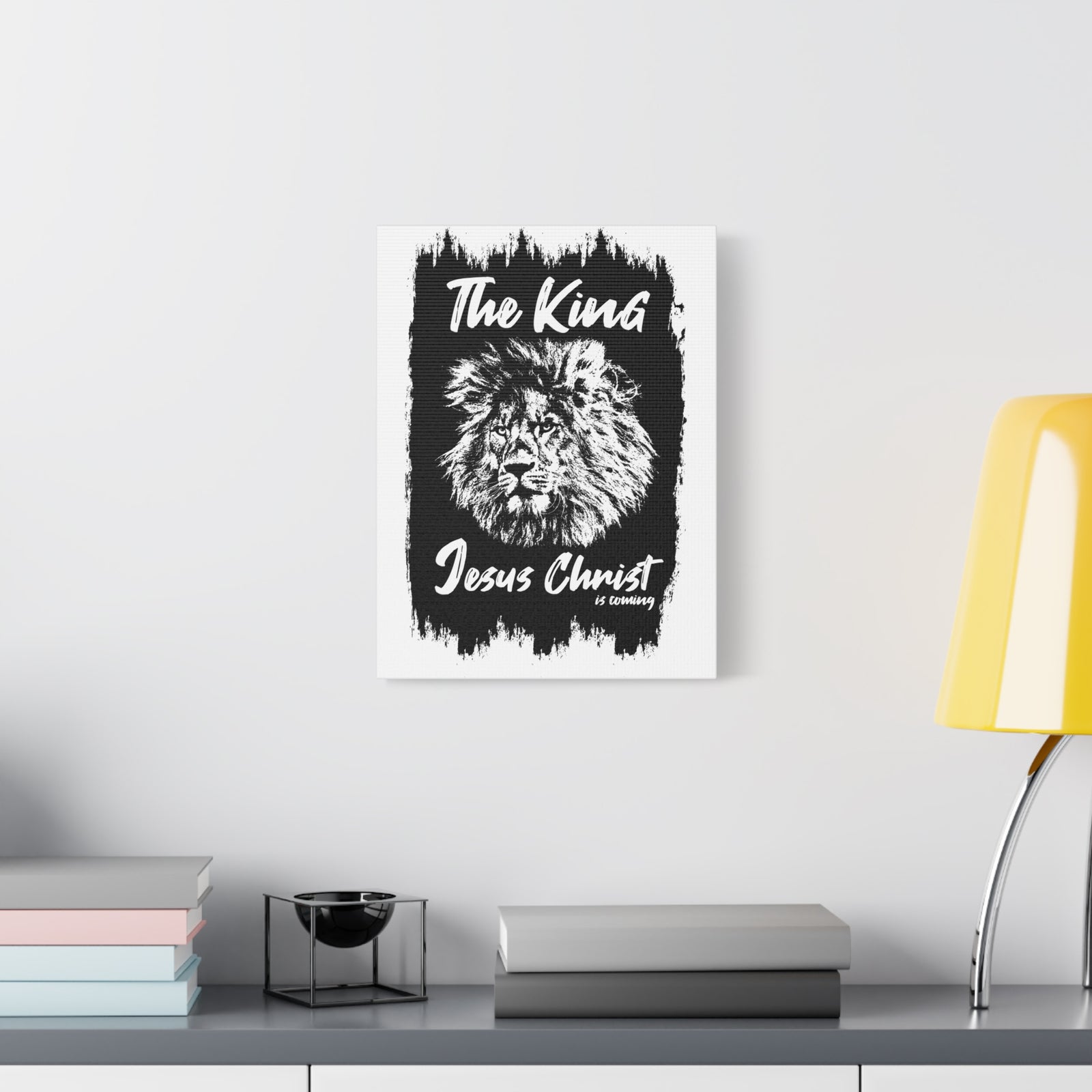 Scripture Walls King Jesus is Coming Bible Verse Canvas Christian Wall Art Ready to Hang Unframed-Express Your Love Gifts