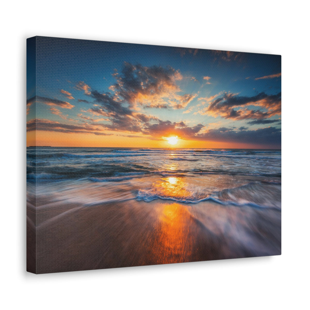 Sunrise Over The Sea Ocean Canvas Wall Art for Home Decor Ready-to-Hang-Express Your Love Gifts