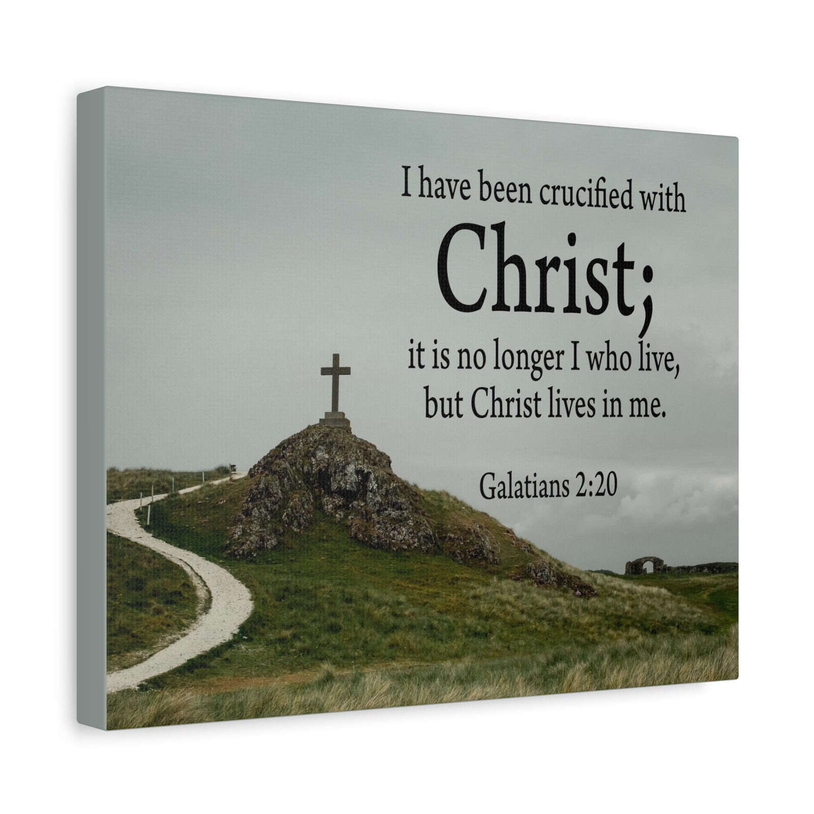 Scripture Walls Canvas No Longer I But Christ Galatians 2:20 Wall Art Christian Home Decor-Express Your Love Gifts
