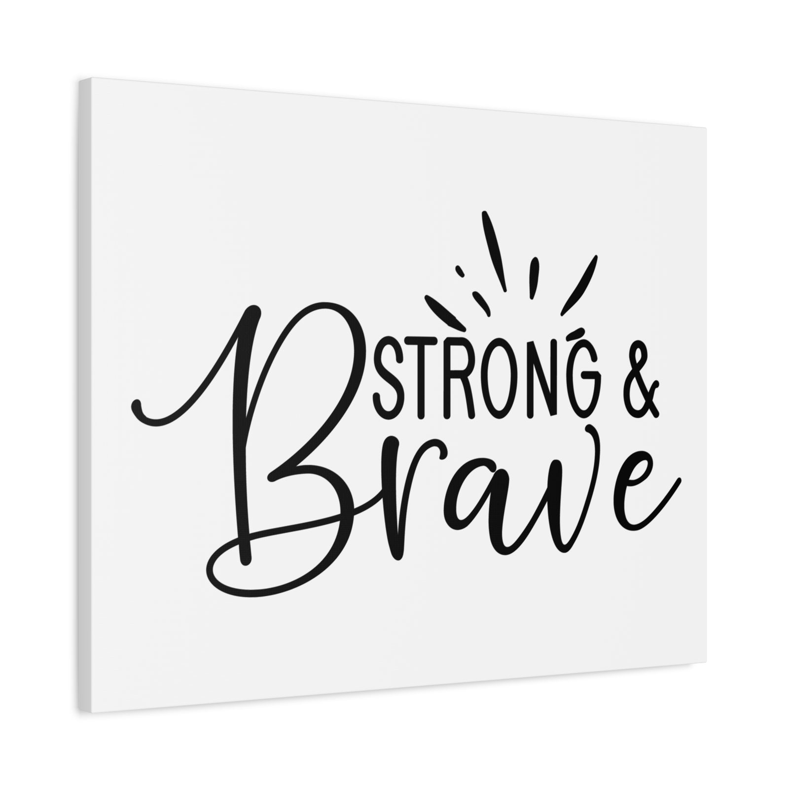 Scripture Canvas Be Strong & Brave Psalm 31:24 Christian Wall Art Print Ready to Hang-Express Your Love Gifts
