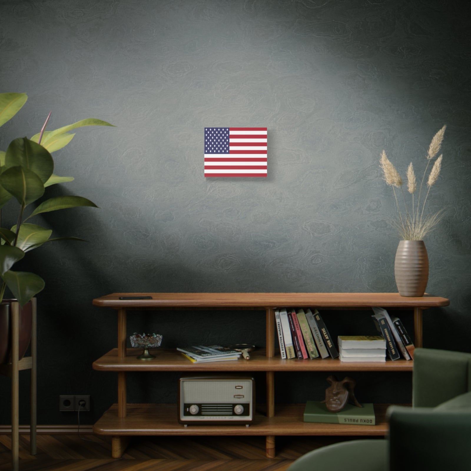 United States Country Flag Canvas Vibrant Wall Art Unframed Home Decor-Express Your Love Gifts