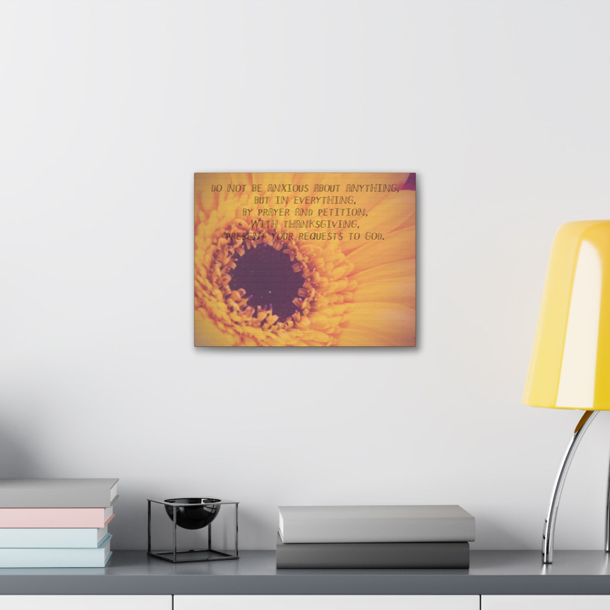 Scripture Canvas Requests To God Philippians 4:6 Christian Wall Art Bible Verse Print Ready to Hang-Express Your Love Gifts