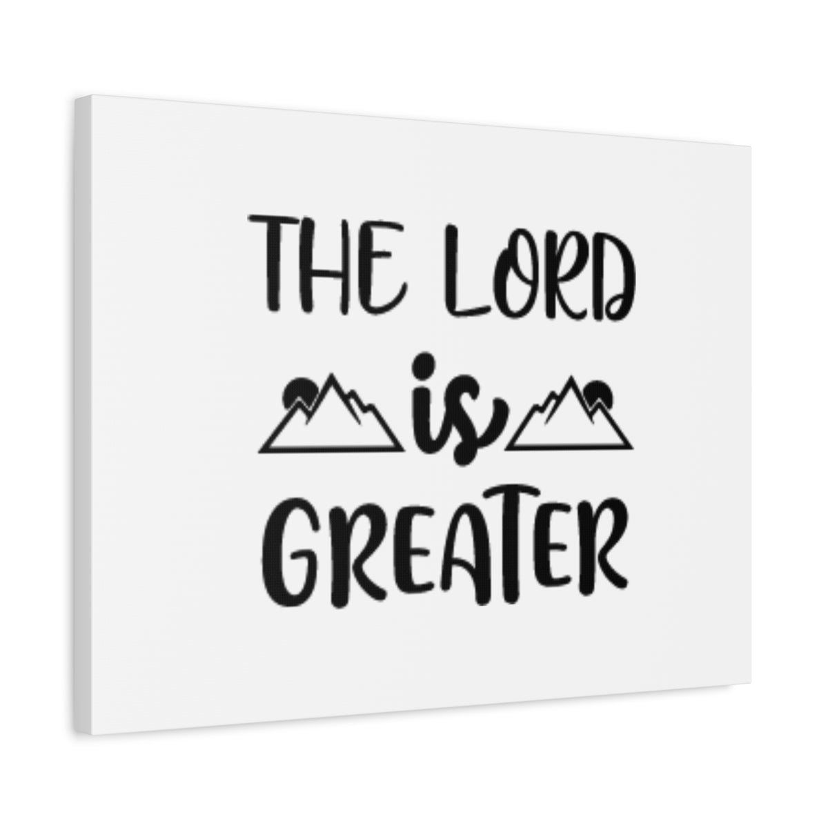Scripture Canvas The Lord Is Greater Psalm 96:4 Christian Wall Art Bible Verse Print Ready to Hang-Express Your Love Gifts