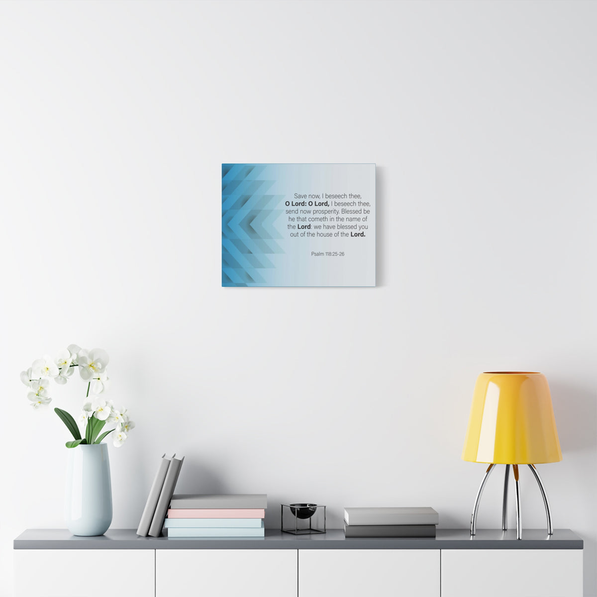 Bible Verse Canvas Save Now Psalm 118:25-26 Wall Art Christian Home Decor-Express Your Love Gifts