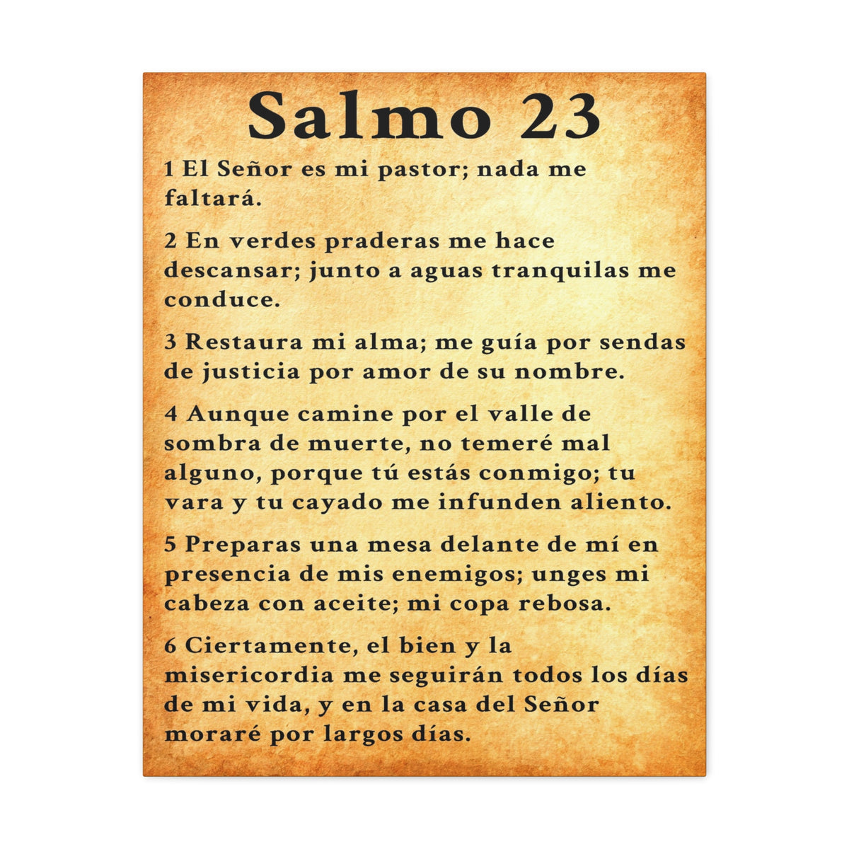 Scripture Walls Salmo 23 Chapter Gold Christian Wall Art Print Ready to Hang Unframed-Express Your Love Gifts