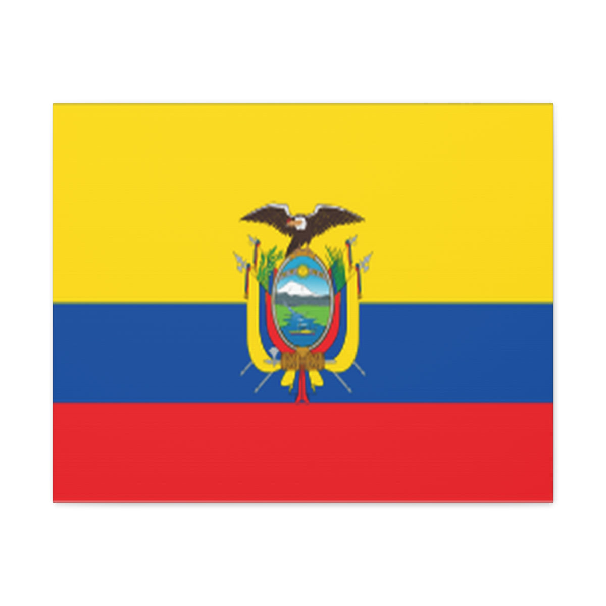 Ecuador Country Flag Canvas Vibrant Wall Art Unframed Home Decor-Express Your Love Gifts