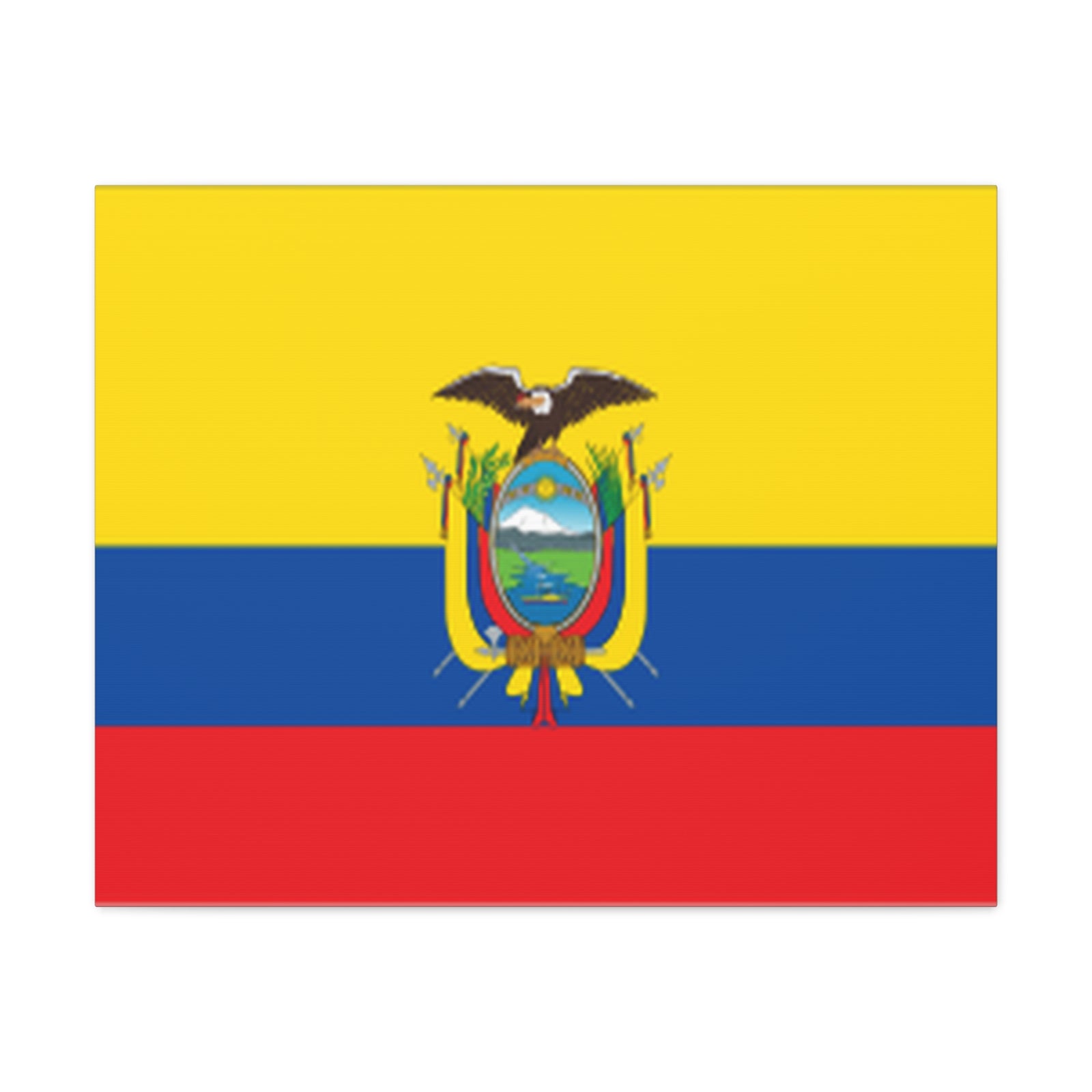 Ecuador Country Flag Canvas Vibrant Wall Art Unframed Home Decor-Express Your Love Gifts