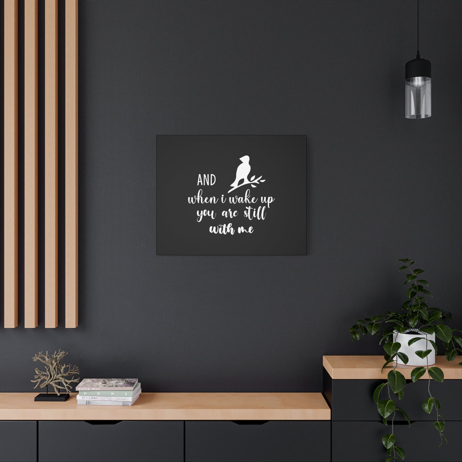 Scripture Canvas When I Wake Up, You Are Still With Me Psalm 139:18 Bird Christian Wall Art Bible Verse Print Ready to Hang-Express Your Love Gifts