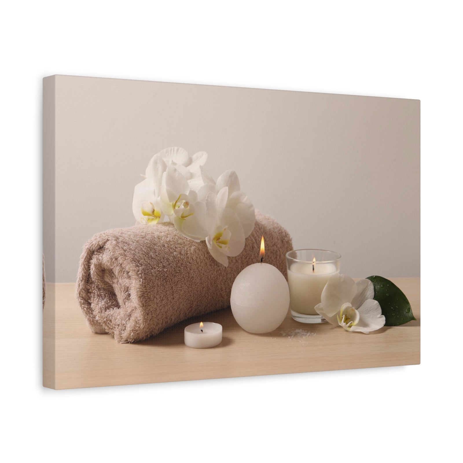 Beautiful Spa Composition Forest Floral Nature Photography Canvas Wall Art for Home Decor Ready-to-Hang-Express Your Love Gifts