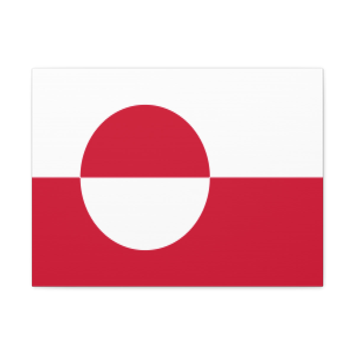 Greenland Country Flag Canvas Vibrant Wall Art Unframed Home Decor-Express Your Love Gifts