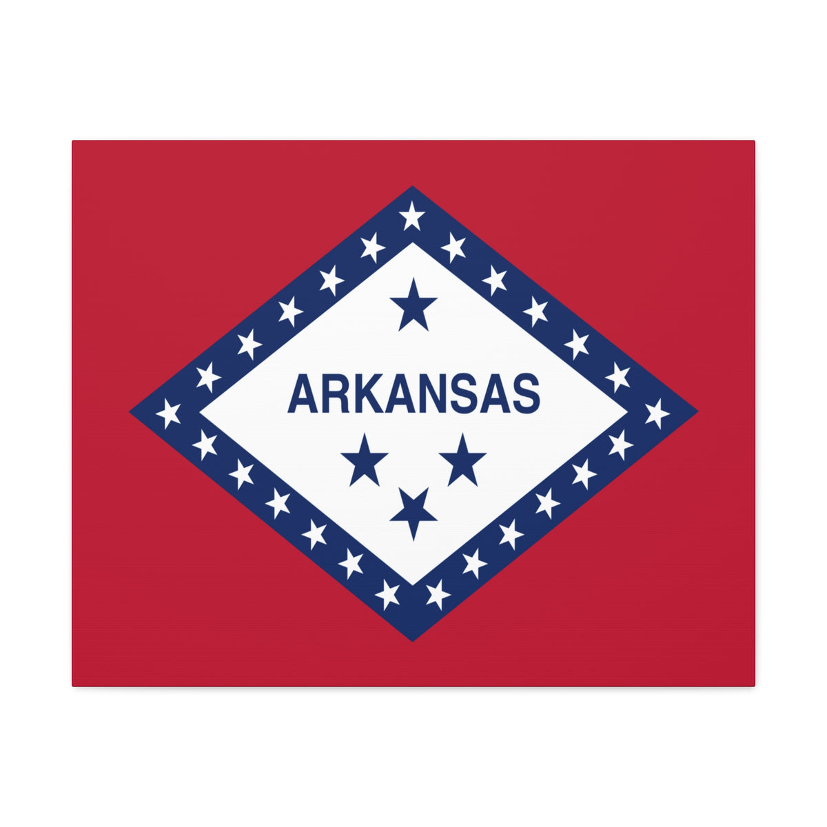 Arkansas State Flag Canvas Vibrant Wall Art Unframed Home Decor-Express Your Love Gifts