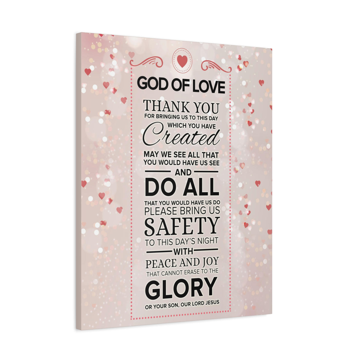 Scripture Walls God of Love Psalm 100:4 Prayer Wall Decor Bible Print Ready to Hang Wall Art-Express Your Love Gifts