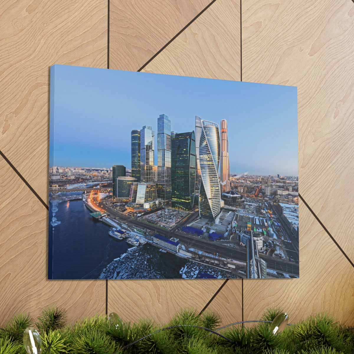 Moscow Daytime Skyline Canvas Artwork High-Quality Breathtaking Stunning Cityscape for Home Decor Ready to Hang-Express Your Love Gifts