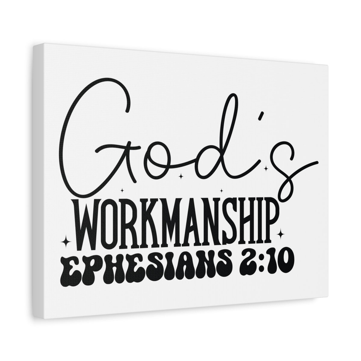 Scripture Walls Ephesians 2:10 I am God's Workmanship Bible Verse Canvas Christian Wall Art Ready to Hang Unframed-Express Your Love Gifts