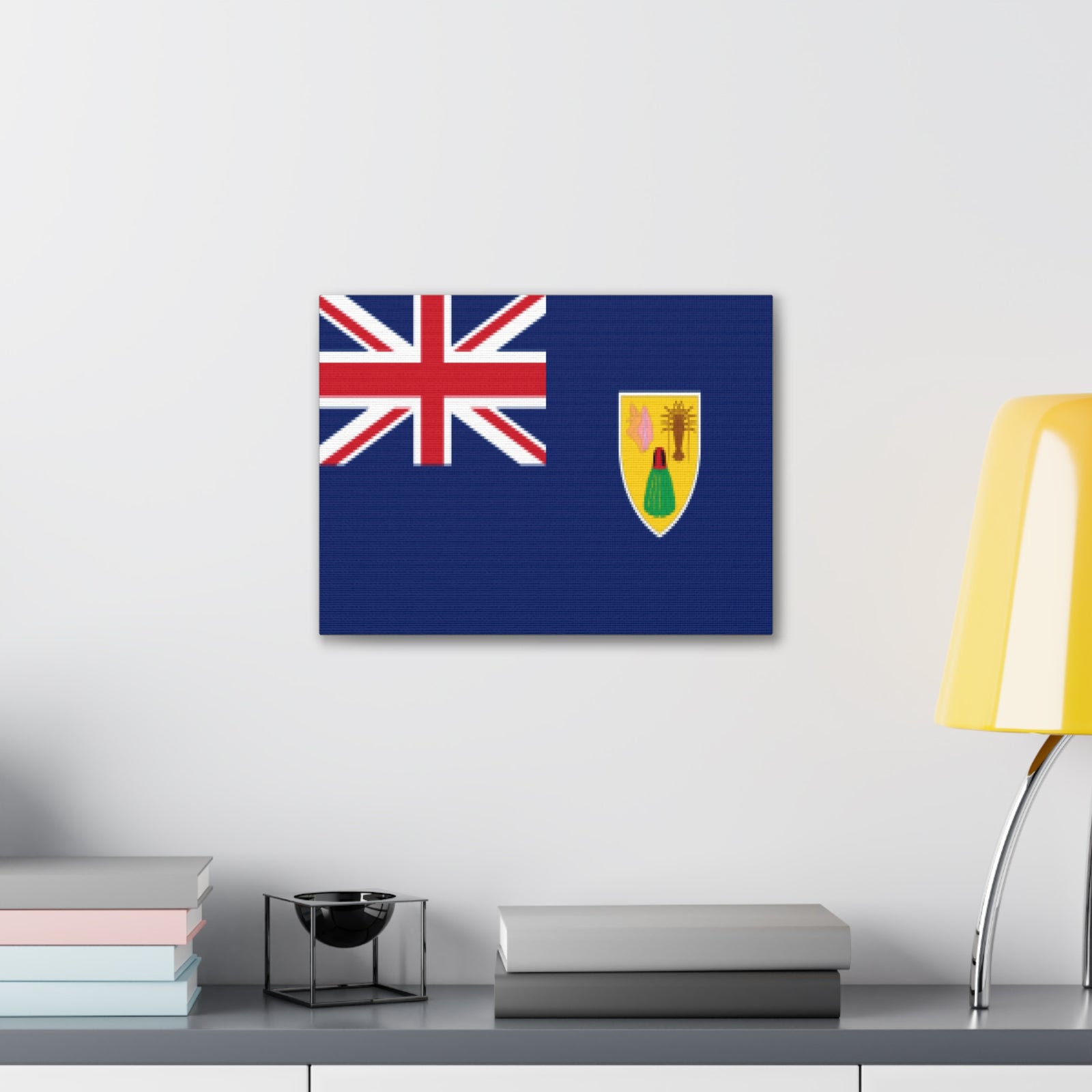 Turks and Caicos Islands Country Flag Canvas Vibrant Wall Art Unframed Home Decor-Express Your Love Gifts