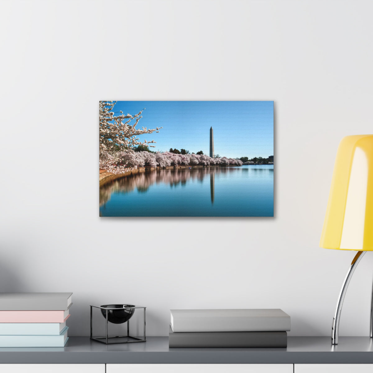 Cherry Blossom Festival at The National Mall Washington Modern Multicolor Scenic Nature Photography Canvas Home Office Decor Ready to Hang-Express Your Love Gifts