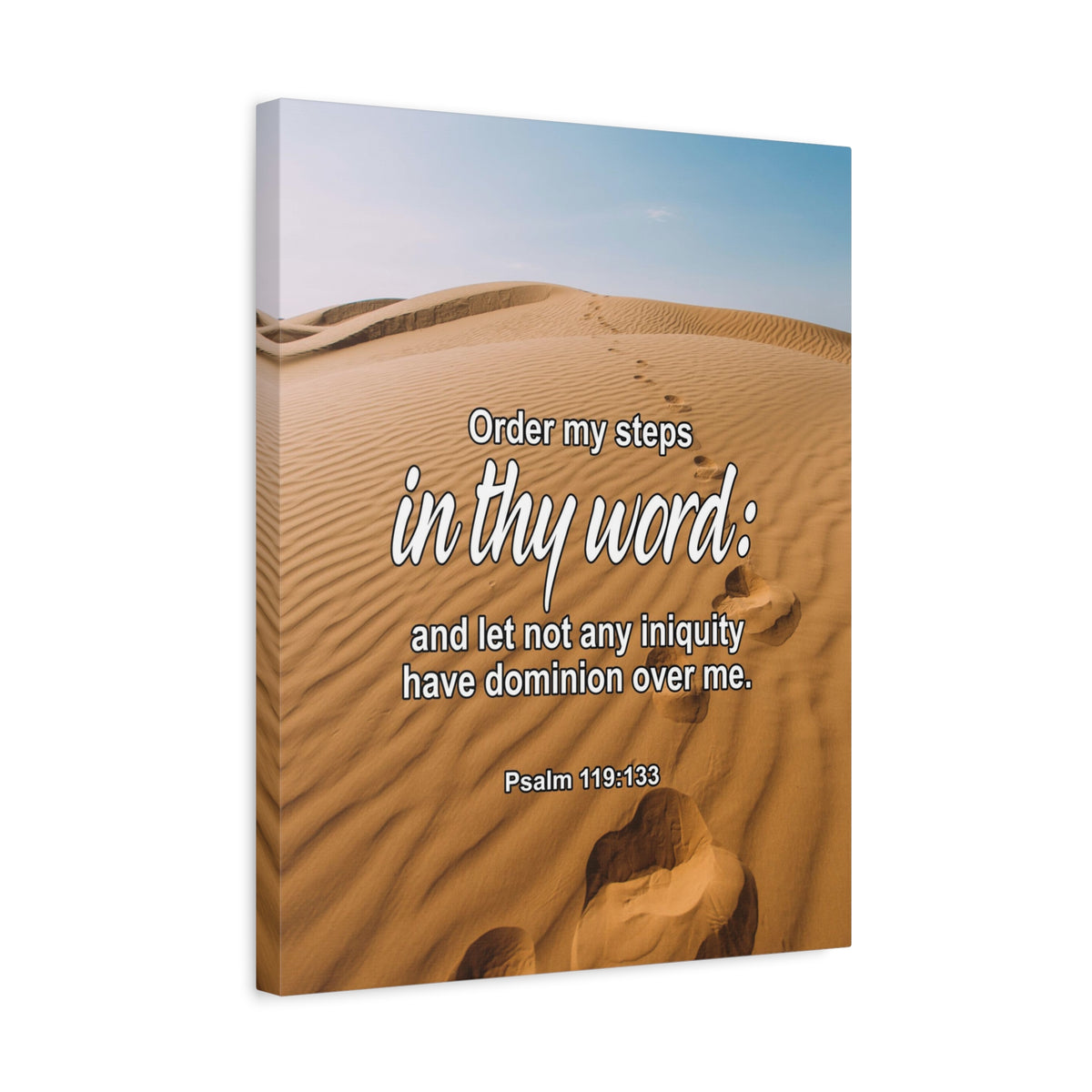 Scripture Walls Psalm 119:133 In Thy Word Bible Verse Canvas Christian Wall Art Ready to Hang Unframed-Express Your Love Gifts