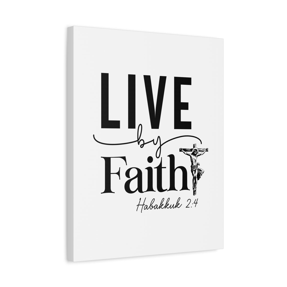 Scripture Walls Scripture Walls Live By Faith Bible Verse Canvas Christian Wall Art Ready to Hang Unframed-Express Your Love Gifts