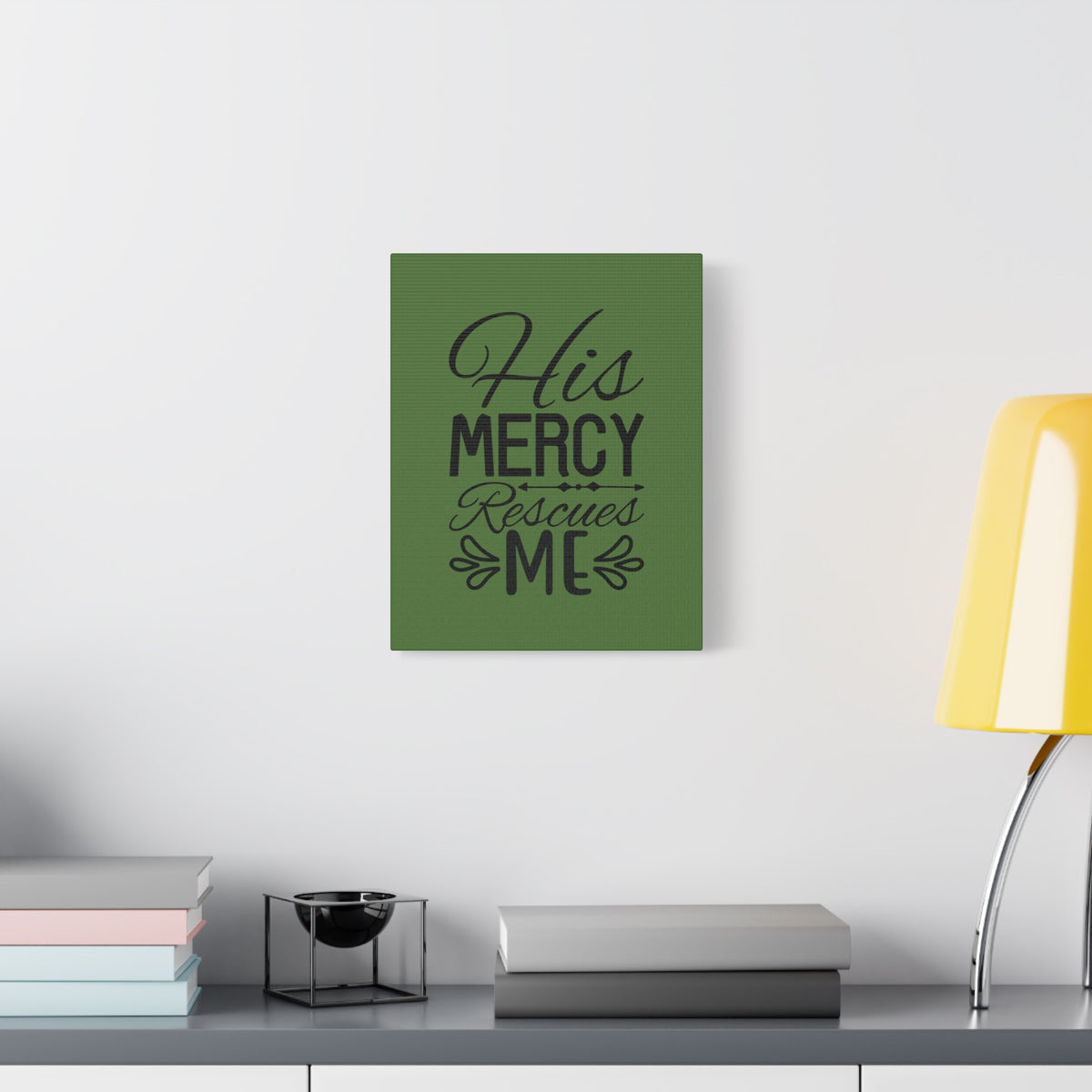 Scripture Walls Rescues Me Dark Green Psalm 71:2 Bible Canvas Christian Wall Art Ready to Hang-Express Your Love Gifts