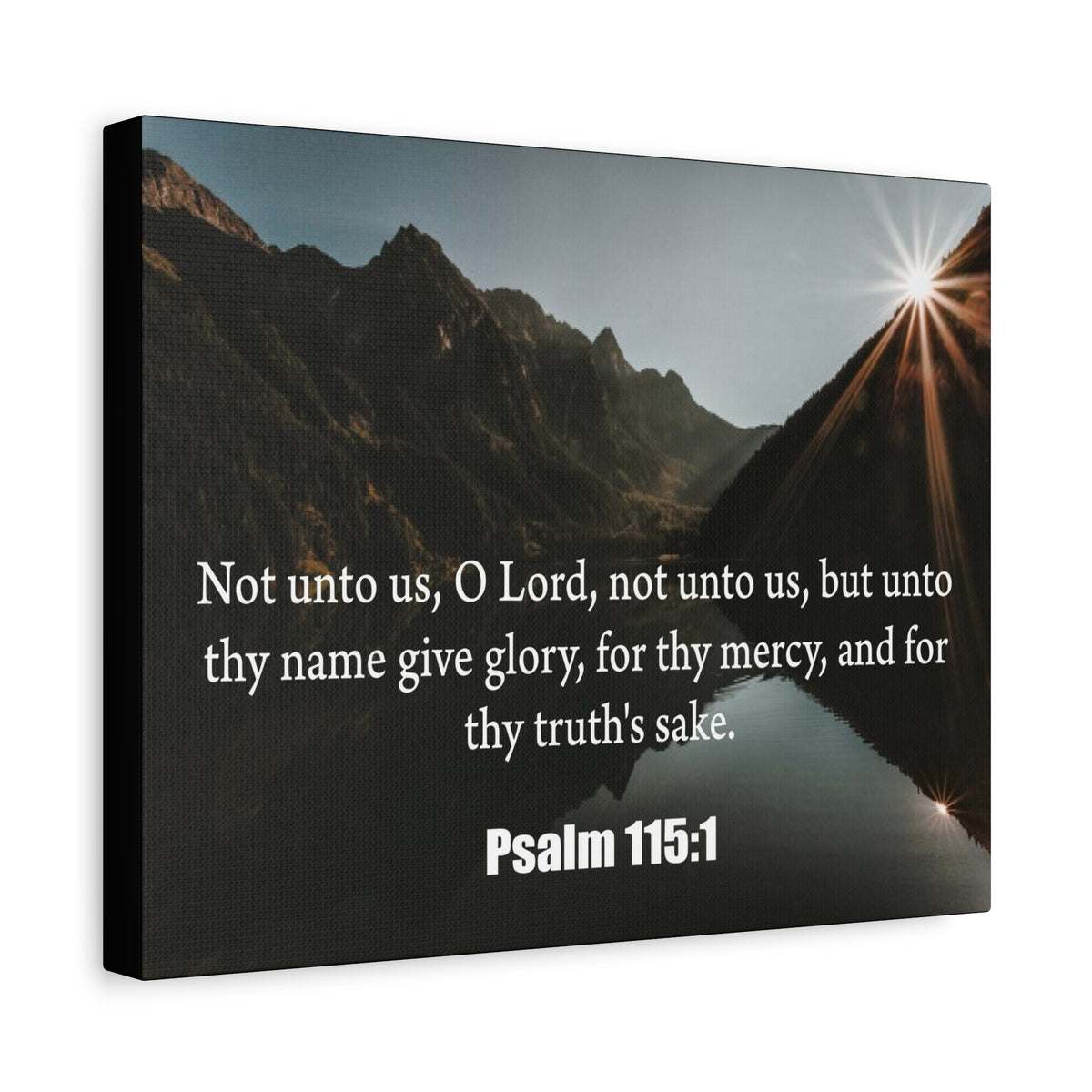 Scripture Canvas Not Unto Us Isaiah 41:10 Christian Wall Art Bible Verse Print Ready to Hang-Express Your Love Gifts