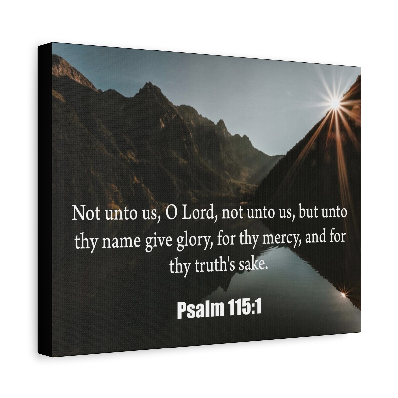 Scripture Canvas Not Unto Us Isaiah 41:10 Christian Wall Art Bible Verse Print Ready to Hang-Express Your Love Gifts