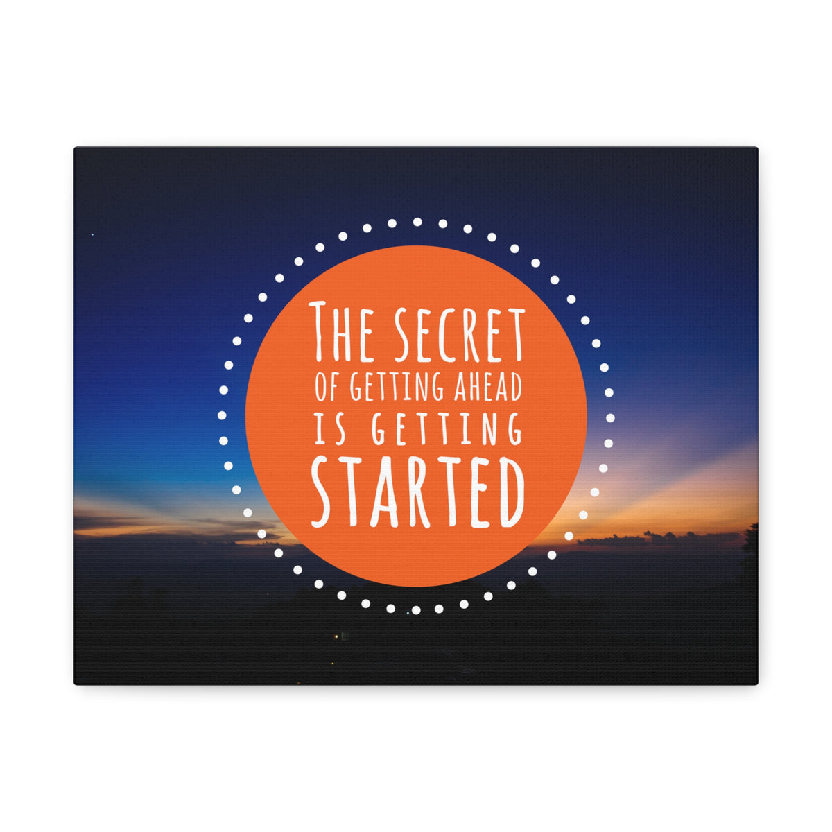 Inspirational Wall Art Secret Of Getting Ahead Motivation Wall Decor for Home Office Gym Inspiring Success Quote Print Ready to Hang-Express Your Love Gifts